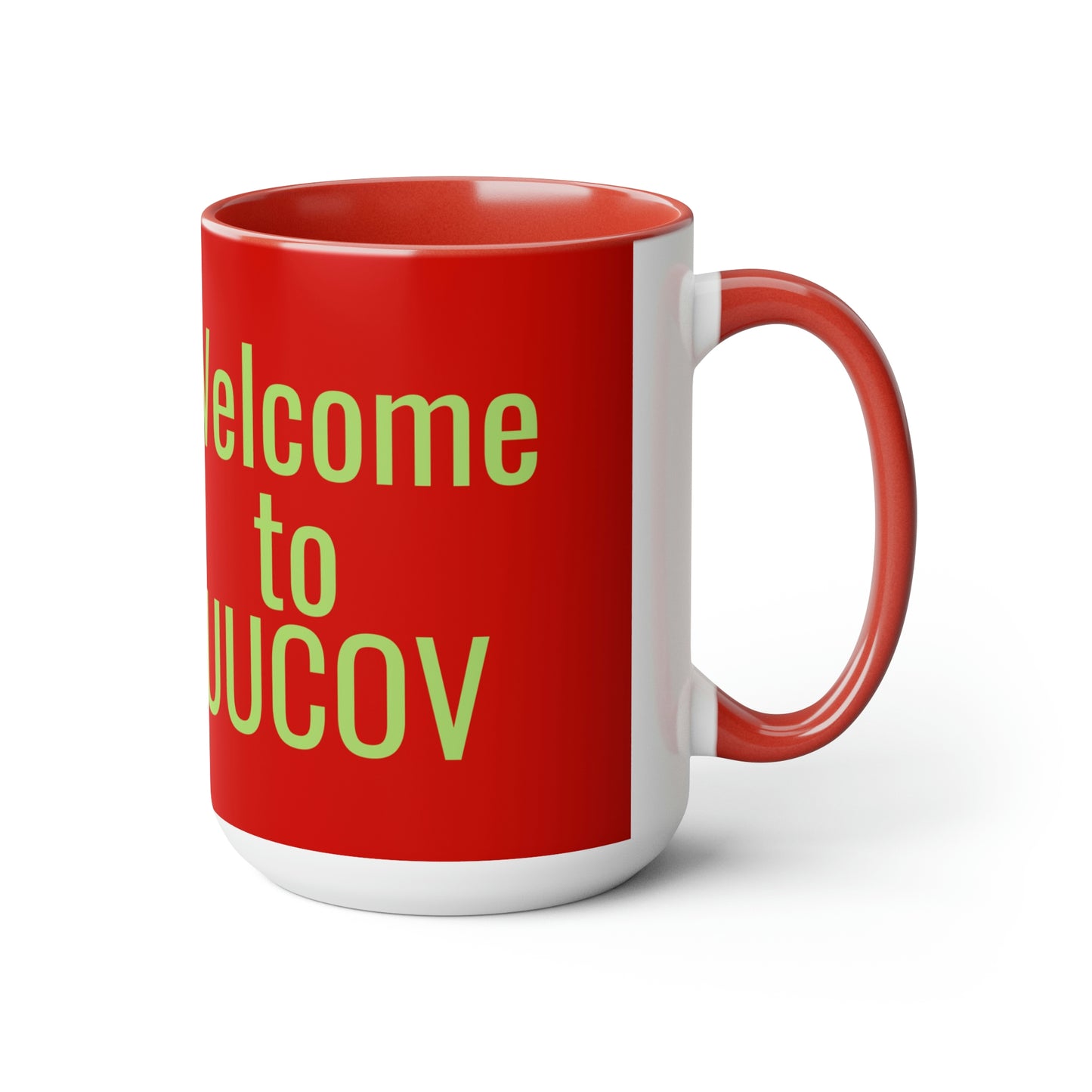 Welcome to UUCOV Two-Tone Coffee Mugs, 15oz