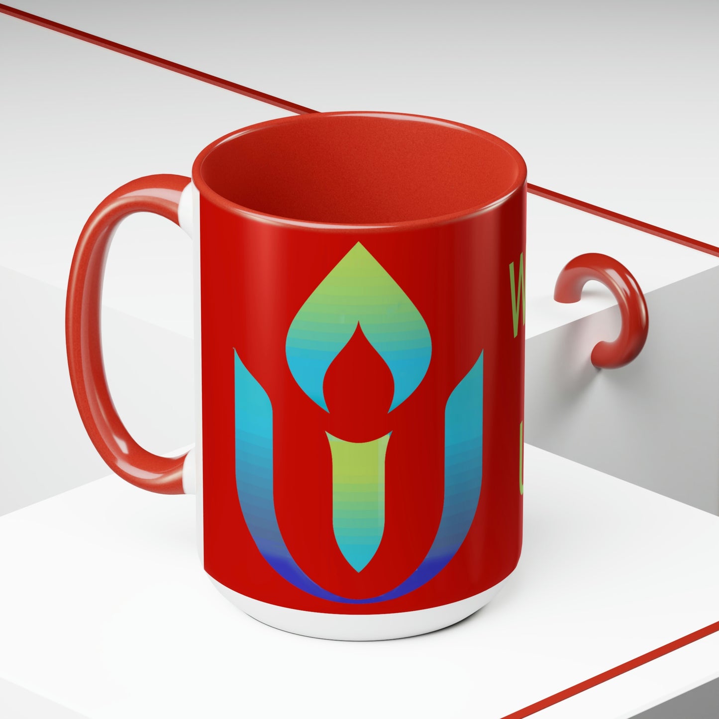 Welcome to UUCOV Two-Tone Coffee Mugs, 15oz