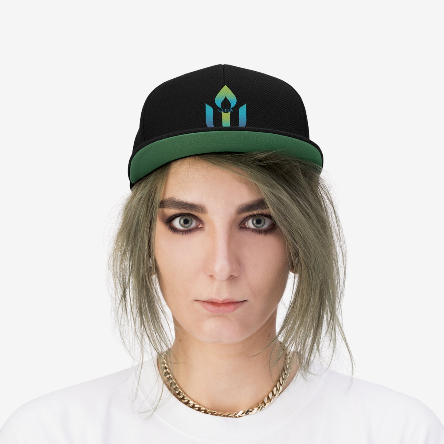UUCOV Unisex Flat Bill Hat (Embroidered design)