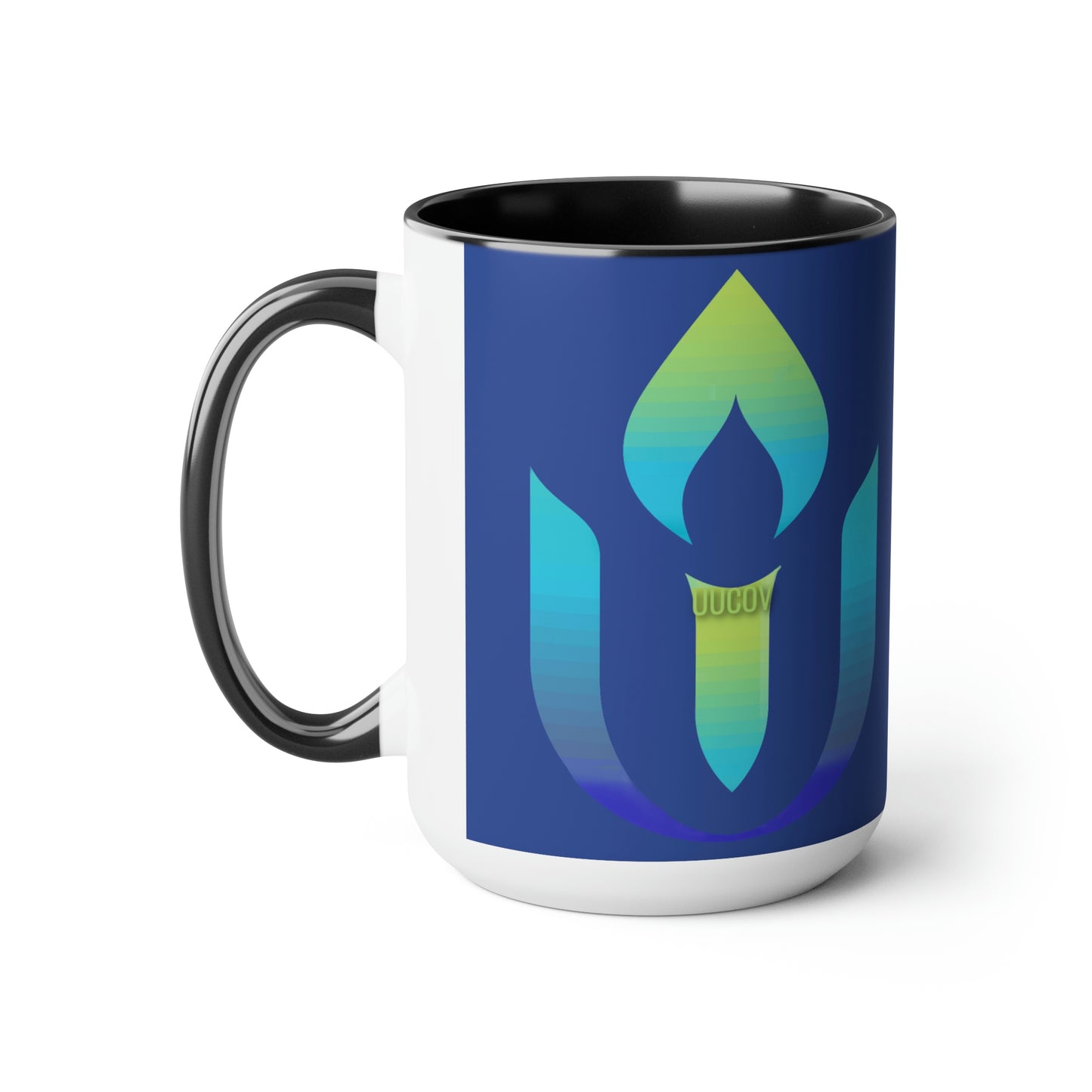 Love Lives HereTwo-Tone Coffee Mugs, 15oz