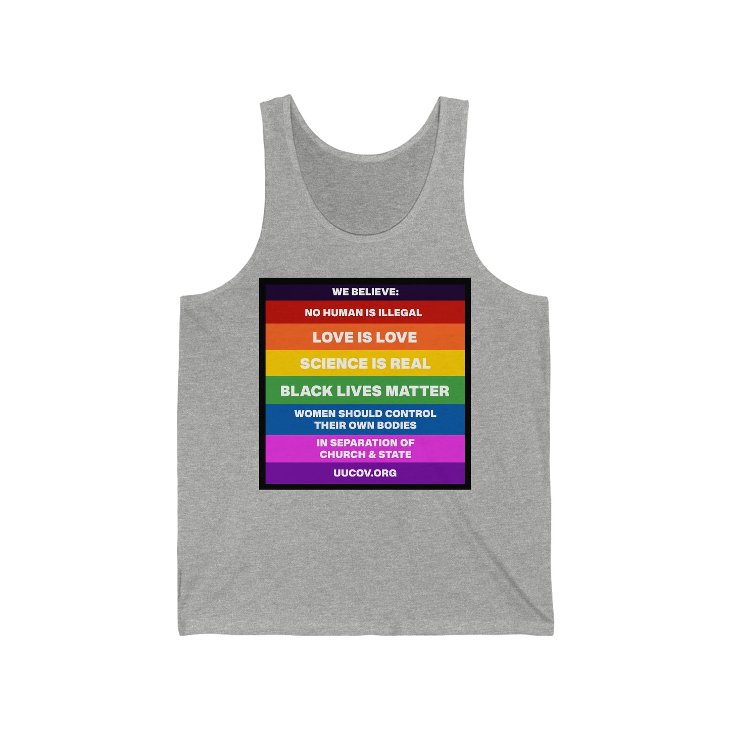 Believe Unisex Jersey Tank