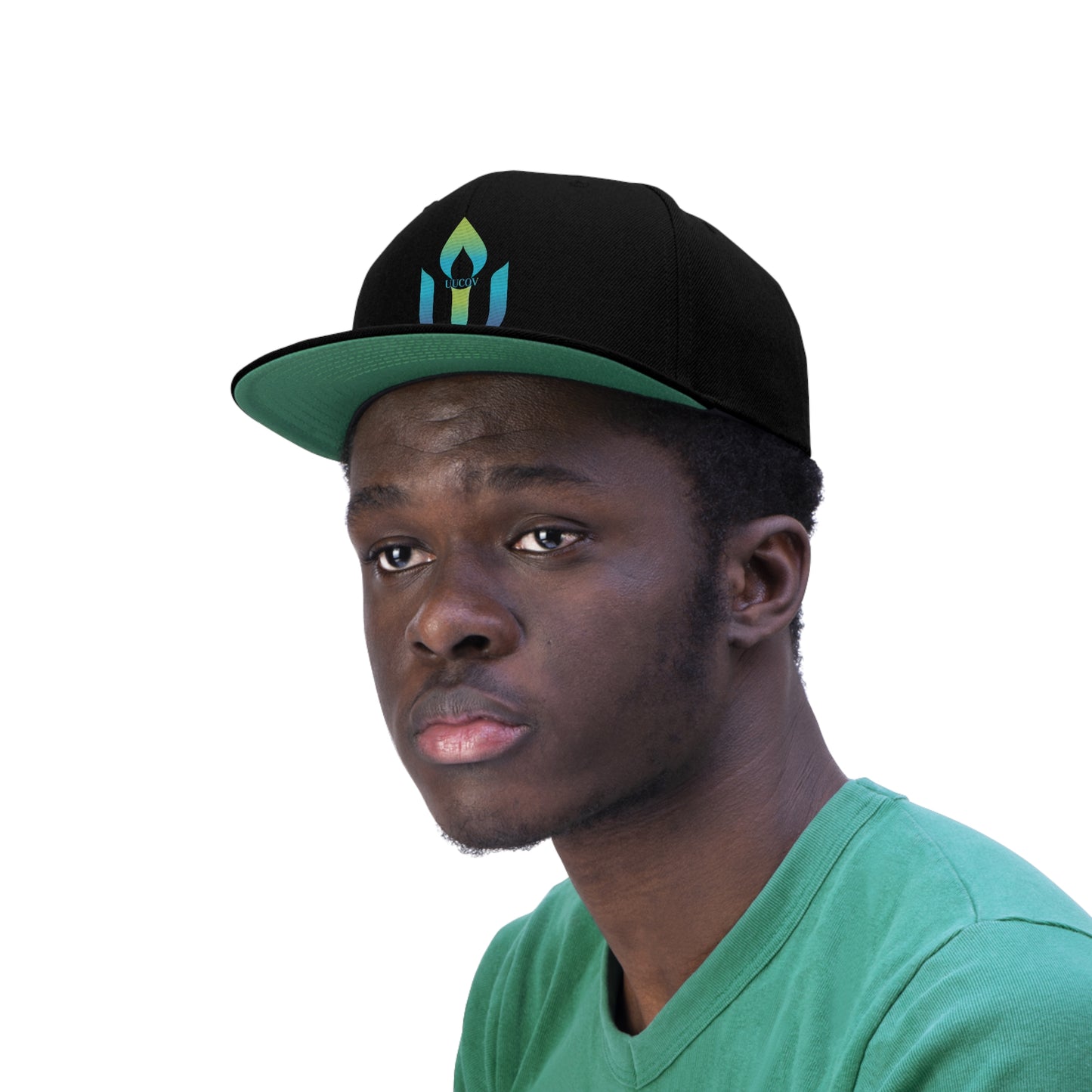 UUCOV Unisex Flat Bill Hat (Embroidered design)