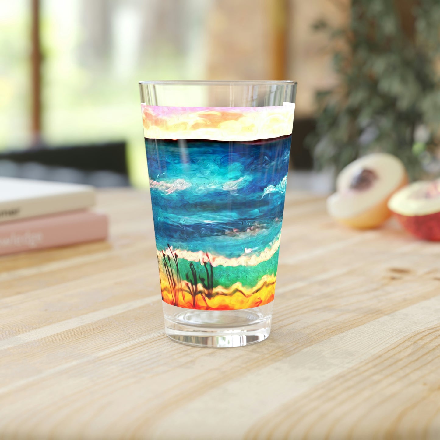 Beachy Pint Glass, 16oz