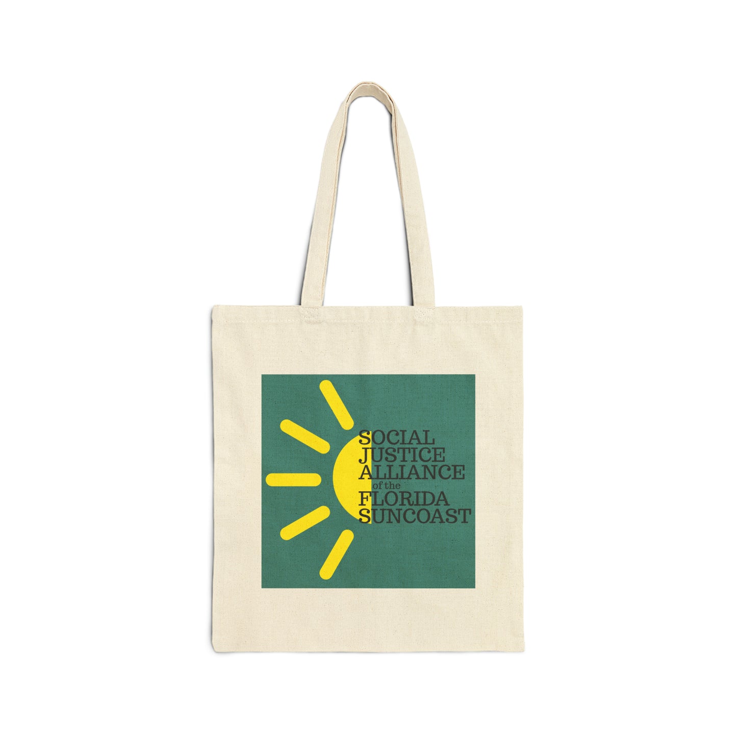 SJAFS Two Sided R2R and Logo Cotton Canvas Tote Bag