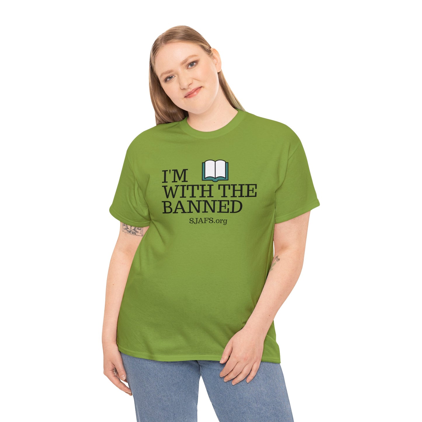 SJAFS I'm With the Banned Unisex Heavy Cotton Tee