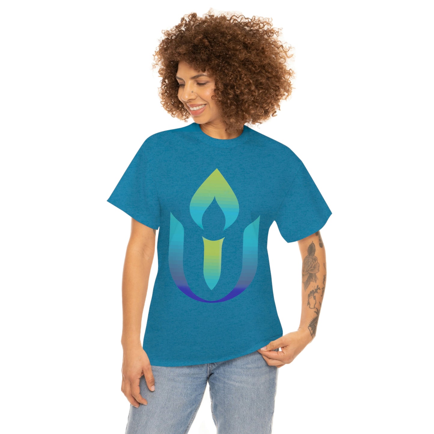 UUCOV Gradient Logo Unisex Heavy Cotton Tee